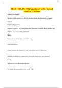 BCIT ORGB 1100 &vert; Questions with Correct Verified Answers