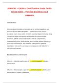 MHA EXAMS QUESTIONS AND ANSWERS LATEST UPDATE