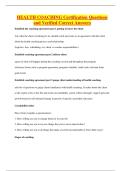 HEALTH COACHING EXAMS BUNDLE&comma; ALL WITH QUESTIONS WITH CORRECT ANSWERS