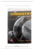 Test Bank for Chemistry&colon; Atoms First 5th Edition by Julia Burdge and Jason Overby ISBN-9781266280412 all chapers latest edition complete guide