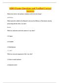 MRO Exams Questions and Verified Correct Answers