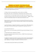 SERIES 63 MOST TESTED EXAM QUESTIONS WITH CORRECT ANSWERS