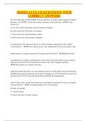 SERIES 63 EXAM QUESTIONS WITH CORRECT ANSWERS
