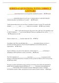 SERIES 63 QUESTIONS WITH CORRECT ANSWERS