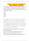 SERIES 63 TOP EXAM QUESTIONS WITH CORRECT ANSWERS