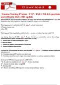 Trauma Nursing Process - TNP - TNCC 9th Ed questions  and ANSWERS 2025-2026 update