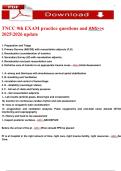 TNCC 9th EXAM practice questions and ANS>>s  20252026 update