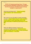 PSYCH 101 General psychology Exam 1 Portage  Learning Newest 2025&sol;2026 Complete Exam Questions  And Correct Answers &lpar;Verified Answers&rpar; &vert;Already  Graded A&plus;&sol; Latest Exam&excl;&excl;&excl; 