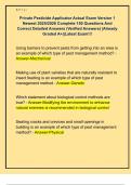 Private Pesticide Applicator Actual Exam Version 1  Newest 2025&sol;2026 Complete 150 Questions And  Correct Detailed Answers &lpar;Verified Answers&rpar; &vert;Already  Graded A&plus;&vert;&vert;Latest Exam&excl;&excl;&excl; 