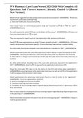 WV Pharmacy Law Exam Newest 2025&sol;2026 With Complete All Questions And Correct Answers &vert;Already Graded A&plus;&vert;&vert;Brand New Version&excl;&vert;