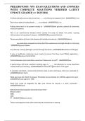 PHLEBOTOMY NPS EXAM QUESTIONS AND ANSWERS WITH COMPLETE SOLUTIONS VERIFIED LATEST UPDATE GRADED A&plus; 2025&sol;2026