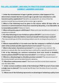 PSI&colon; Life&comma; Accident&comma; and Health Practice Exam Questions and Correct Answers 2025&sol;2026