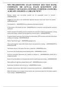 NPS PHLEBOTOMY EXAM NEWEST 2025 TEST BANK&vert; COMPLETE 300 ACTUAL EXAM QUESTIONS AND CORRECT DETAILED ANSWERS &lpar;VERIFIED ANSWERS&rpar; ALREADY GRADED A&plus;&vert;&vert; BRAND NEW&excl;&excl;