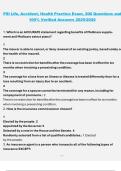 PSI Life&comma; Accident&comma; and Health Practice Exam &ndash; 206 Questions and 100&percnt; Verified Answers 2025&sol;2026