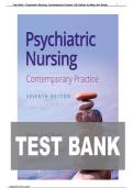 Test Bank For Psychiatric Nursing&colon; Contemporary Practice Seventh&comma; North American Edition by Mary Ann Boyd&vert;&vert;ISBN&colon;9781975161187