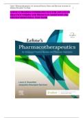 TEST BANK LEHNE&rsquo;S PHARMACOTHERAPEUTICS FOR ADVANCED PRACTICE NURSES AND PHYSICIAN ASSISTANTS 2ND EDITION ROSENTHAL Test Bank Questions with Complete Solutions