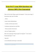 Texas PACT exam 2026 Questions and Answers 100&percnt; Pass Guaranteed