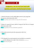 Straighterline BIO 101 Final Exam Study Guide &vert; Verified 2025 Update &vert; Full Questions & Correct Answers