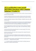 AEA certification exam &lpar;actual 2025&sol;2026&rpar; Questions with Complete Solutions &vert; Graded A&plus;