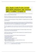 AEA Study Guide Exam &lpar;Actual 2025&sol;2026&rpar; Questions and Answers 100&percnt; Verified &vert; Graded A&plus;