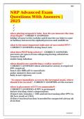 NRP Advanced Exam Questions With Answers &vert; 2025