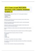 AEA Exam &lpar;Actual 2025&sol;2026&rpar; Questions with Complete Solutions&vert; Graded A&plus;