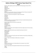 Options Michigan HiSET Science Paper Based Test Exam