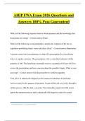 AHIP FWA Exam 2026 Questions and Answers 100&percnt; Pass Guaranteed
