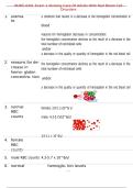 NURS 4301 Exam 1 Nursing Care Of Adults With Red Blood Cell Disorders