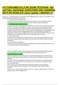 ATI FUNDAMENTALS RN EXAM TESTBANK 402 &lpar;ACTUAL 2025&sol;2026&rpar; QUESTIONS AND ANSWERS WITH RATIONALES Latest Update &vert; GRADED A&plus;