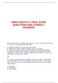 N4301 ADULTS 2&colon; FINAL EXAM QUESTIONS AND CORRECT ANSWERS