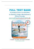 Test Bank for Psychological Science 7th Edition &lpar; by Elizabeth A&period; Phelps &comma;Elliot Berkman &rpar; All Chapters 1-15&vert; Latest Edition 2025