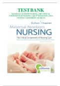 Test Bank for Maternal-Newborn Nursing&colon; The Critical Components of Nursing Care&comma; 3rd Edition&comma; Roberta Durham&comma; Linda Chapman Chapter 1-19&vert;Complete Guide A&plus;