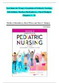 Complete Test Bank &ndash; Wong&rsquo;s Essentials of Pediatric Nursing &lpar;11th Edition by Marilyn Hockenberry & Cheryl Rodgers&rpar; &vert; Verified 2025 Update &vert; Chapters 1&ndash;31
