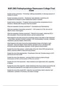 NUR 2063 Pathophysiology Rasmussen College Final Exam