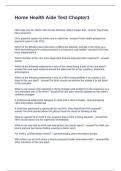 Home Health Aide Test Chapter1 Questions and Answers 2025