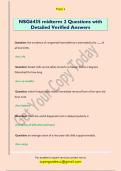 NSG6435 midterm 2 Questions with  Detailed Verified Answers