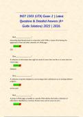 INSY 2303 &lpar;UTA&rpar; Exam 2 &vert; Latest Questions & Detailed Answers &lpar;A&plus; Guide Solutions&rpar; 2025 &vert; 2026&period;       