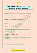 NUR155 EXAM 2 Questions with  Detailed Verified Answers