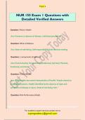 NUR 155 Exam 1 Questions with  Detailed Verified Answers 