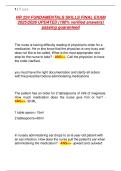 NR 224 FUNDAMENTALS SKILLS FINAL EXAM 20252026 UPDATED &lpar;100&percnt; verified answers&rpar; passing guaranteed