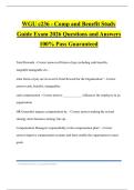 WGU c236 - Comp and Benefit Study Guide Exam 2026 Questions and Answers 100&percnt; Pass Guaranteed