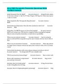 Kern EMS Paramedic Protocols&colon; Questions With Verified Answers