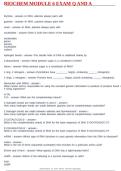 BIOCHEM MODULE 6 EXAM Q AND A