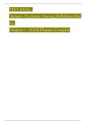 Test Bank for Psychiatric Nursing by Keltner & Steele&comma; 8th Edition &vert; Complete Chapters 1-36 &vert; NCLEX&reg; Prep
