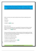 Edmentum Personal Finance Course EXAM 2025 QUESTIONS AND ANSWERS