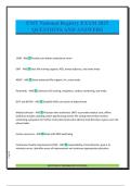 EMT National Registry EXAM 2025 QUESTIONS AND ANSWERS