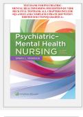 Test Bank for Psychiatric Mental Health Nursing 8th Edition by Videbeck &vert; Verified Solutions & All Chapters
