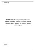 Test Bank For Managing and Using Information Systems&colon; A Strategic Approach 8th Edition by Keri E&period; Pearlson&vert;&vert;ISBN&colon;9781394215447