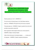 HSA 464 &ndash; Test 2 &lpar;2025&sol;2026&rpar; &vert; 150&plus; Solved Questions on U&period;S&period; Healthcare Finance&comma; Medicare&sol;Medicaid&comma; ACA&comma; Cost Accounting&comma; Reimbursement&comma; Fraud & Abuse